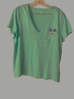 NWOT Gap Factory Cotton Mint T-Shirt Women's Large